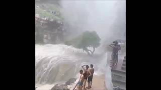 Heavy Rain in Amreshwar Mahadev Temple I Sawai Madhopur I