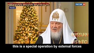 Patriarch Kirill says Ukrainians have no reason to hate Russia