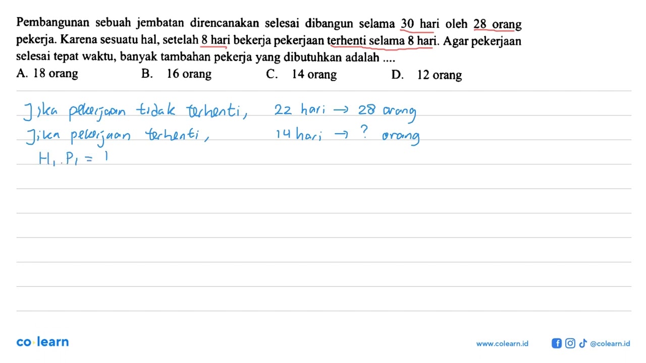 Pembangunan Sebuah Jembatan Direncanakan Selesai Dibangun Selama 30 ...