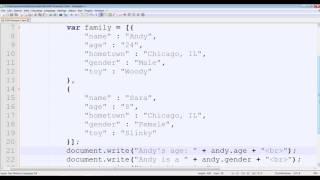 JavaScript - An Array of JSON Objects