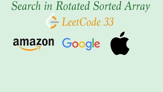 Search in Rotated Sorted Array - Blind75 - LeetCode - Python