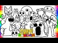 Garten Of Banban 8 Coloring Page / How To Color New Monsters from Garten Of Banban 8 / NCS Music