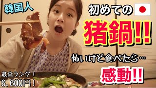 猪を食べる!?韓国人が猪鍋を初めて食べて感動しました！