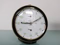 sold wehrle sanssouci duplex softic alarm top mantel clock germany mid century rare