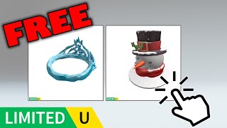 FREE LIMITED UGC | How to get 2 Holidays UGC Item in Line to Santa Claus on Roblox