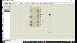 Blinking LED program with 'for loop' delay in Embedded C using Keil and Protues Software for 8051 Mc