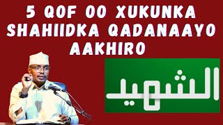 5 Qof Oo Xukunka Shahiidka Qadanaayo Aakhiro Sh Xassaan Abu Salmaan