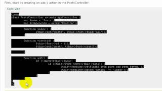 Cakephp Tutorial 09 - Blog tutorial part 9 HU