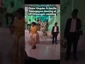 Grace Mugabe and Auxilia Mnangagwa dancing at VP Chiwenga's wedding yesterday.