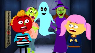 Haunted Elevator | Spooky Scary Skeleton | Nursery Rhyme Street