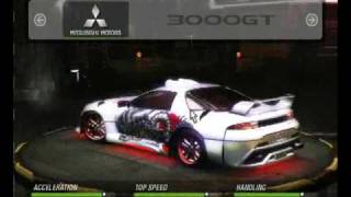 Need For Speed Underground 2 Tuning - Mitsubishi 3000GT SAMURAI (Bonecracker)