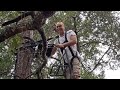 Realtree singleman tree stand, setup demonstration