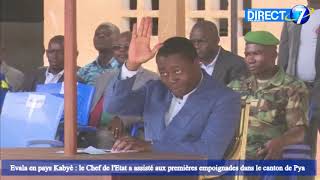 Evala en pays Kabyè : le Chef de l'Etat a assisté aux premières empoignades dans le canton de Pya