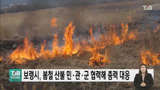 [21.03.03] 보령시, 봄철 산불 민ㆍ관ㆍ군 협력해 총력 대응｜ TJB 대전·충남·세종뉴스