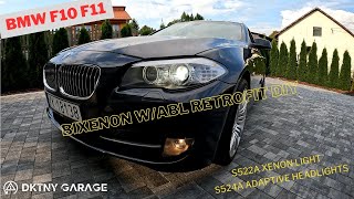 BMW F10 F11 OEM Xenon with Adaptive Headlight AHL ABL Retrofit