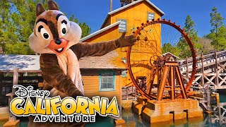 Disney California Adventure Walkthrough \u0026 Meeting Chip in Grizzly Peak [4K POV]