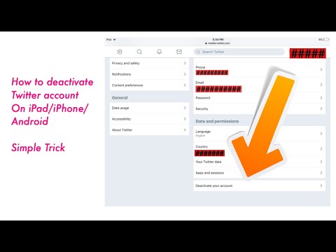 How to Deactivate your twitter account on iOS/Android How to Deactivate your twitter account on iOS/Android