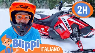 Blippi e la motoslitta... sulla neve | Blippi in Italiano | Video educativi per bambini