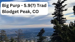 Bailing off a trad route on Blodgett Peak, CO