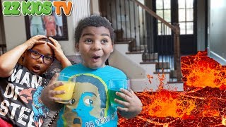 The Floor Is Lava Challenge Skit! 🚒🔥(What Should ZZ Kids Do?)