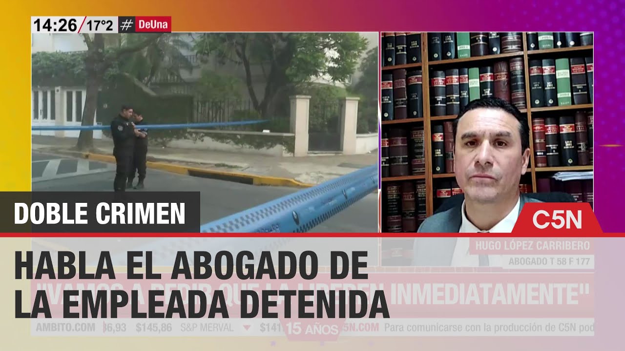 DOBLE CRIMEN: HABLA El ABOGADO De La EMPLEADA DETENIDA - YouTube