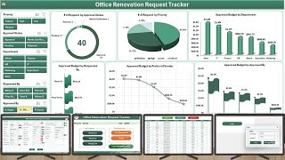Office Renovation Request Tracker in Excel