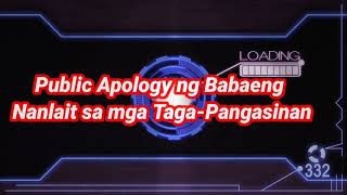 Public Apology ng Babaeng Nanlait sa mga Taga-Pangasinan