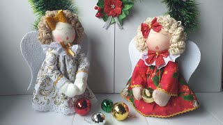 Anjo feito com reciclagem(para o natal)