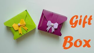 How to make Gift Box origami | Golpari