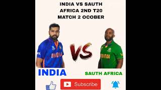 INDIA VS SAUTH  AFRICA  2nd T20 MATCH TOMORROW 2 OCTOBER || #shorts #cricket #viral #trand