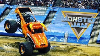 Noah checks out Monster Jam - Monster Trucks in ACTION!!