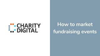 How to market fundraising events | Webinar