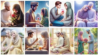 Muslim Couple Cartoon Dpz |❤️ IslamicCouple Cartoon Dpz For Girls✨ | Cute Couple cartoon Images#pic