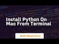 install python on mac from terminal