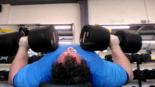 Dumbbell press 11reps x 68kg / 150lbs