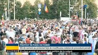 Proteste față de modificarea Codurilor Penale. Incidente între manifestanți și jandarmi