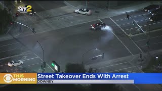 Only On CBSLA: Driver Arrested After Fleeing Street Takeover In Downey