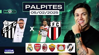 PALPITES DE FUTEBOL PARA O DIA 05 02 2025 + BILHETE PRONTO (QUARTOU NO MUNDO BET)