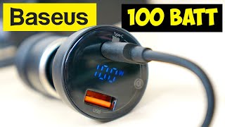 МОЩНЫЙ ЗАРЯДНИК В ПРИКУРИВАТЕЛЬ Baseus 100W CCZX-01 👉 ДЛЯ НОУТБУКОВ, СМАРТФОНОВ PD PPS QC4 Type-C