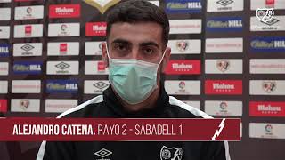 Alejandro Catena tras el Rayo Vallecano 2-1 CE Sabadell