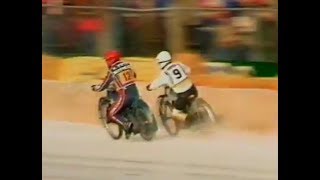 IJsspeedway Eindhoven 1985 crash Johan Last en Leonard Oswald