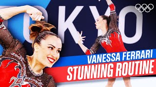 Silver medallist Vanessa Ferrari performs to "Time to Say Goodbye” by Andrea Bocelli! 🎵
