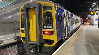 NT Class 158 158796 at Leeds - 19/11/2022