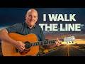 I Walk the Line by Johnny Cash Guitar Tutorial | Easy Country Classic for Beginners