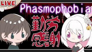 【実写有＊Phasmophobia】Lv113.お仕事出来てえらいっ！【Live配信】山育ちのかふー／ファズモフォビア／#兎と猫の生活／Webカメラ／2.5次元／Vtuber／女性実況