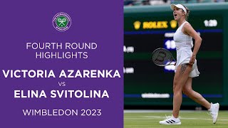 Victoria Azarenka vs Elina Svitolina | Fourth Round Highlights | Wimbledon 2023