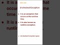 Unchecked Exception (34) #corejava
