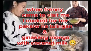 I cooked paksiw na tulingan Ang mongo with coconut milk for my frenny