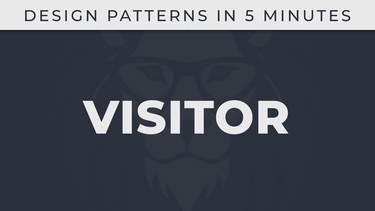 Visitor Design Patterns In 5 Minutes Youtube