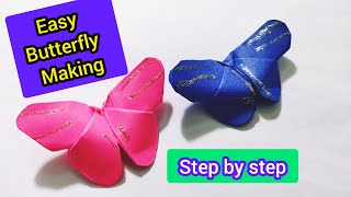 How to make easy origami paper butterfly | Cute and Easy butterfly origami